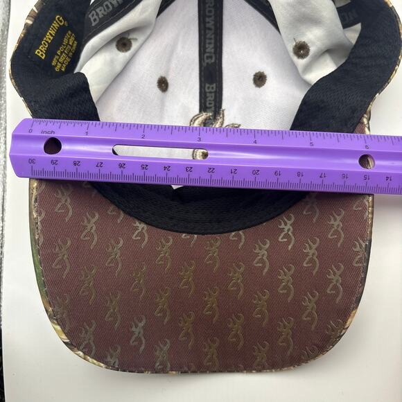 Browning Camo Hunting Hat Brown  Lightweight Breathable OSFM Duck Deer - Picture 3 of 3